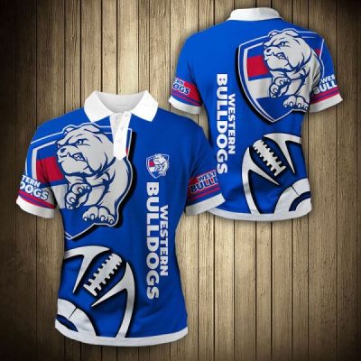 AFL Western Bulldogs Blue Polo Shirt
