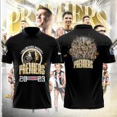 AFL Collingwood Magpies Black Premiers 2023 Polo Shirt
