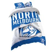 AFL North Melbourne Kangaroos Big Logo  Bedding Set