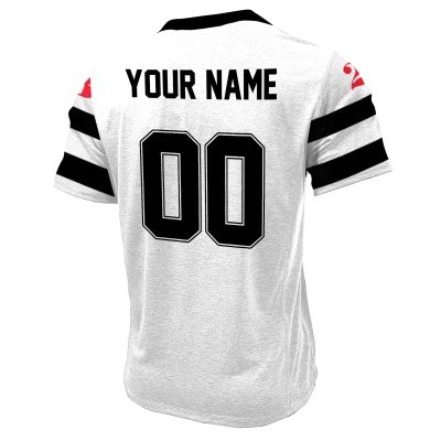 Personalise WESTERN SUBURBS MAGPIES 1997 ARL Season Vintage Retro Jerseys Henlley Shirt White