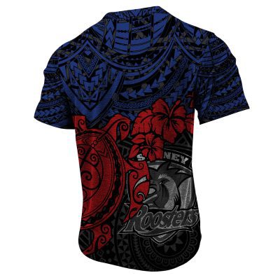 NRL Sydney Roosters Polynesian Henley Shirt ST2202