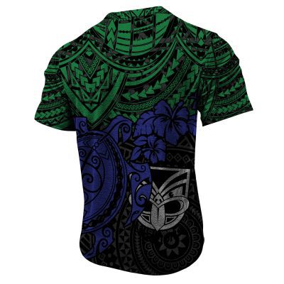 NRL New Zealand Warriors Polynesian Henley Shirt ST2202