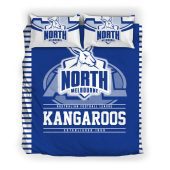 AFL North Melbourne Kangaroos Blue White  Bedding Set V6