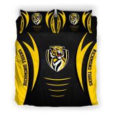 AFL Richmond Tigers Black Yellow  Bedding Set V12