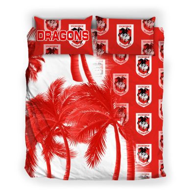 NRL St. George Illawarra Dragons Coconut Tree  Bedding Set