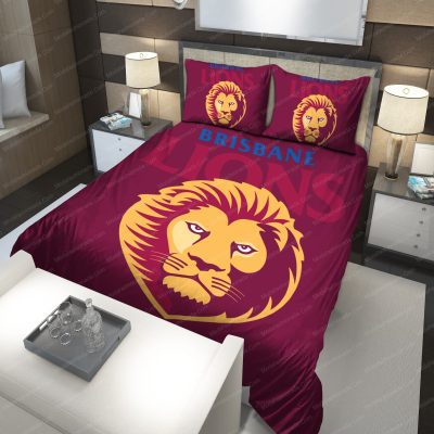 AFL Brisbane Lions Maroon Edition  Bedding Set