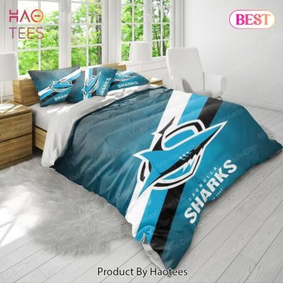 NRL Cronulla-Sutherland Sharks Blue Black  Bedding Set V10