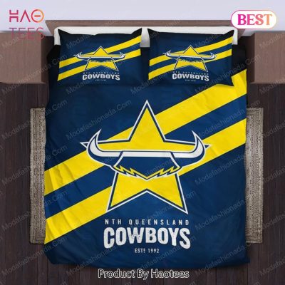 NRL North Queensland Cowboys Blue Yellow  Bedding Set