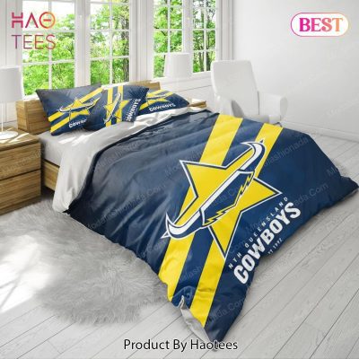 NRL North Queensland Cowboys Blue Yellow  Bedding Set