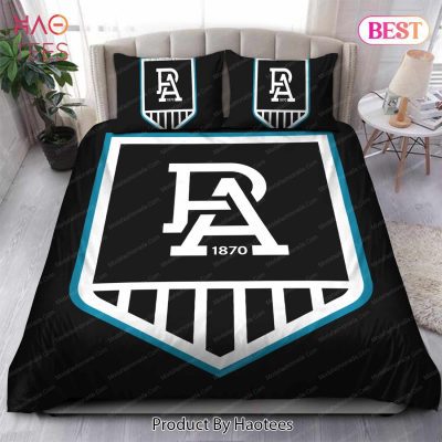 AFL Port Adelaide Black Logo  Bedding Set V2