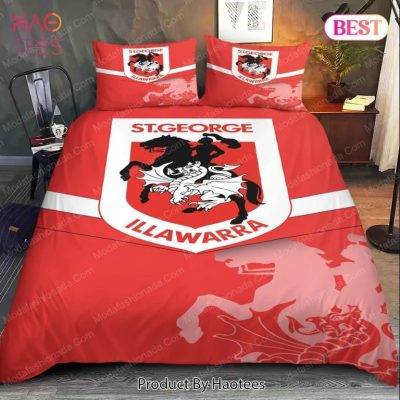 NRL St. George Illawarra Dragons Red  Bedding Set V4