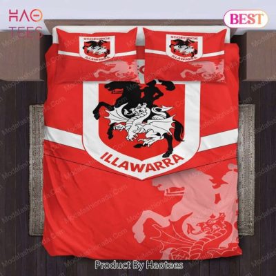 NRL St. George Illawarra Dragons Red  Bedding Set V4