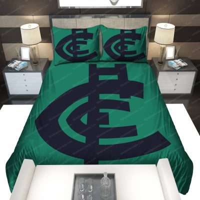 AFL Carlton Blues Green  Bedding Set