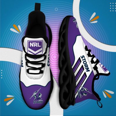 NRL Melbourne Storm Purple White Max Soul Shoes V10