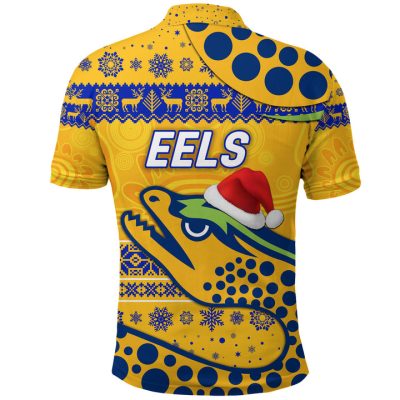 NRL Parramatta Eels Christmas Simple Style - Gold Polo Shirt