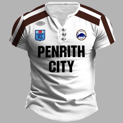 Parramatta Eels 1982 ARL/NRL Vintage Retro Henley Shirt