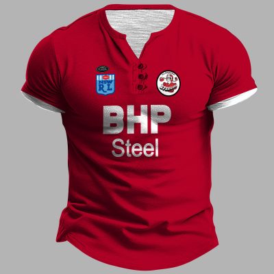 Parramatta Eels 1982 ARL/NRL Vintage Retro Henley Shirt