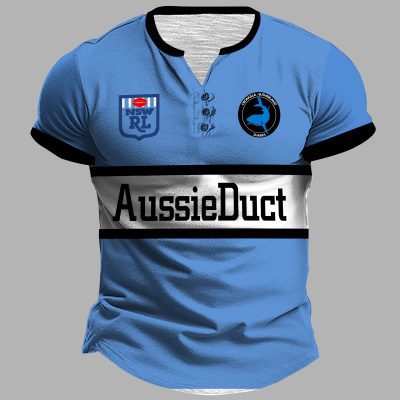 Parramatta Eels 1982 ARL/NRL Vintage Retro Henley Shirt