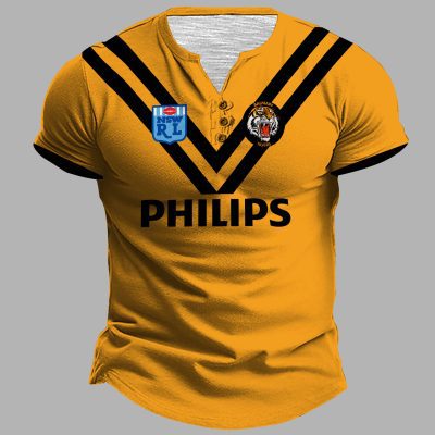 Parramatta Eels 1982 ARL/NRL Vintage Retro Henley Shirt