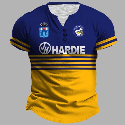 Parramatta Eels 1982 ARL/NRL Vintage Retro Henley Shirt