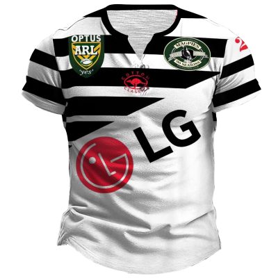 Personalise WESTERN SUBURBS MAGPIES 1997 ARL Season Vintage Retro Jerseys Henlley Shirt White
