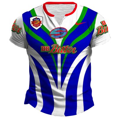 Personalise QLD MAROONS 1997 INAUGURAL TRI SERIES SUPER LEAGUE Vintage Retro Jerseys Henlley Shirt