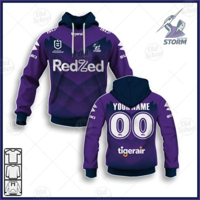 NRL Melbourne Storm Custom Name Number 2020 Home Jersey Pullover Hoodie