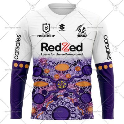 NRL Melbourne Storm Custom Name Number 2023 Indigenous Jersey Sweatshirt