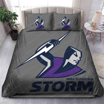 NRL Melbourne Storm Gray  Bedding Set