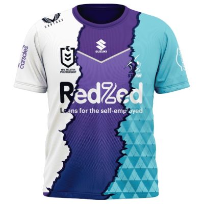 NRL Melbourne Storm Custom Name Number 2023 Mix Jersey T-Shirt V2