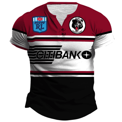 Personalise NEWCASTLE KNIGHTS 1997 ARL Season Vintage Retro Heritage Henley Jersey