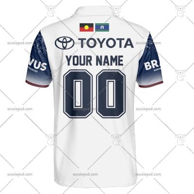 NRL North Queensland Cowboys Custom Name Number 2023 Indigenous Jersey Polo Shirt
