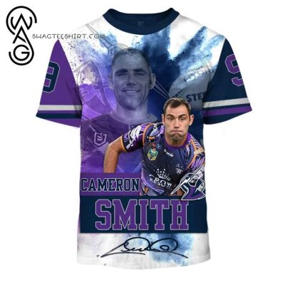 NRL Melbourne Storm Cameron Smith No 9 T-Shirt V2