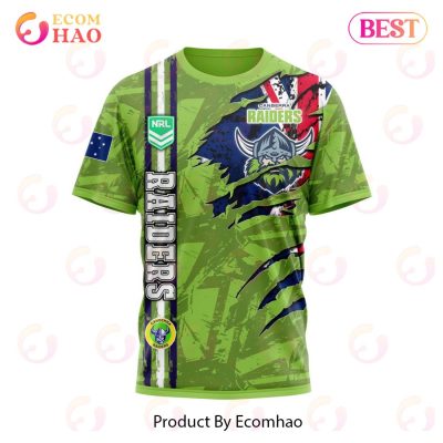 NRL Canberra Raiders Personalized Name & Number 3D Hoodie