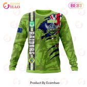 Nrl Canberra Raiders Personalized Name & Number 3d Hoodie Studious Look - demo10