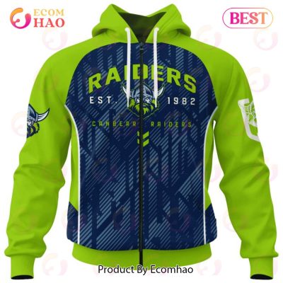 NRL Canberra Raiders Special Blocker Design 3D Hoodie