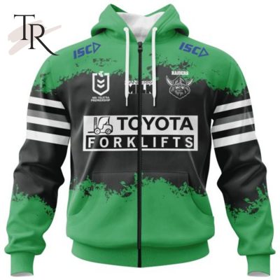 NRL Canberra Raiders Special Faded Design Hoodie