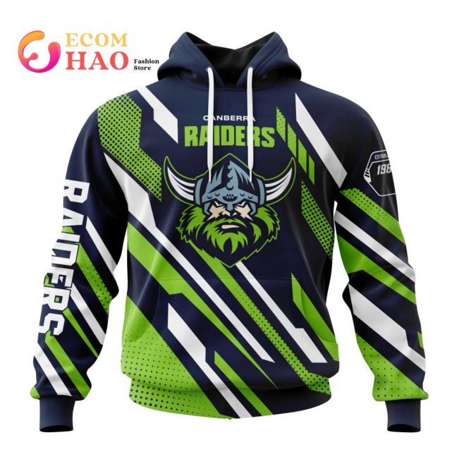 NRL Canberra Raiders Special MotoCross 3D Hoodie