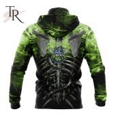 Nrl Canberra Raiders Special Skull Art Design Hoodie Good One Dear - demo10