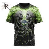Nrl Canberra Raiders Special Skull Art Design Hoodie Nice Shot Bro - demo10