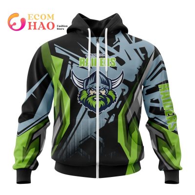 NRL Canberra Raiders Specialized Design With MotoCross Syle 3D Hoodie