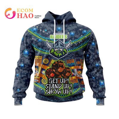 NRL Canberra Raiders Specialized Indigenous Kits For NAIDOC Week 3D Hoodie