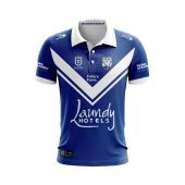 Nrl Canterbury Bankstown Bulldogs Custom Name Number 2024 Away Jersey Polo Shirt Front.jpg - demo10