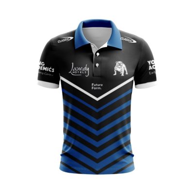 NRL Canterbury-Bankstown Bulldogs Custom Name Number 2024 Warm Up Jersey Polo Shirt