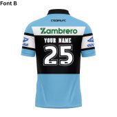 Nrl Cronulla Sutherland Sharks Custom Name Number 2025 Home Jersey Polo Shirt Back.jpg - demo10