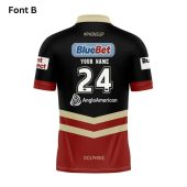 Nrl Dolphins Custom Name Number 2024 Alternate Jersey Polo Shirt Back.jpg - demo10