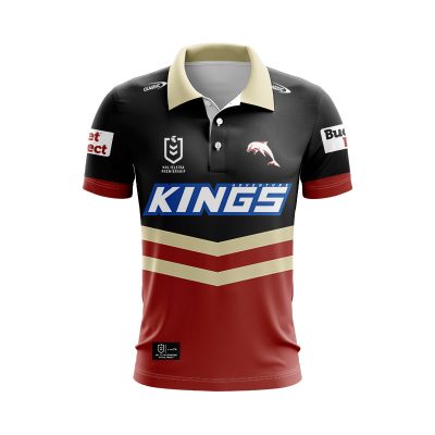 NRL Dolphins Custom Name Number 2024 Alternate Jersey Polo Shirt