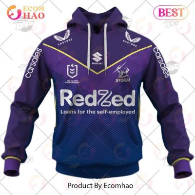 NRL Melbourne Storm Custom Name Number 2023 Home Jersey Pullover Hoodie