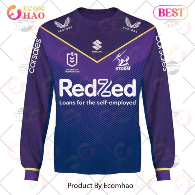NRL Melbourne Storm Custom Name Number 2023 Home Jersey Sweatshirt