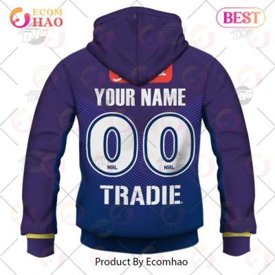 NRL Melbourne Storm Custom Name Number 2023 Home Jersey Pullover Hoodie
